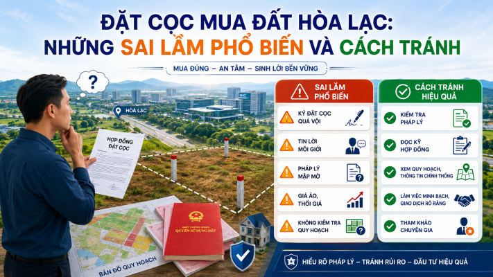 Đặt Cọc Mua Đất Hòa Lạc