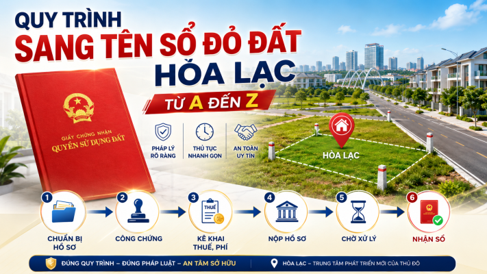 Quy Trình Sang Tên Sổ Đỏ Đất Hòa Lạc Từ A Đến Z
