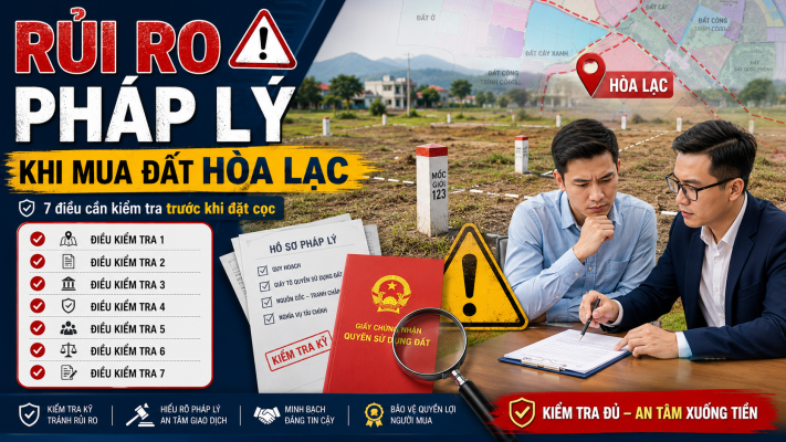 Rủi ro pháp lý khi mua đất Hòa Lạc