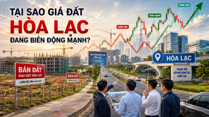 Tại sao giá đất Hòa Lạc đang biến động mạnh