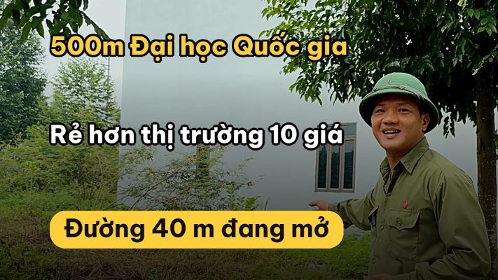 Đất Hòa Lạc xây nhà trọ: vì sao 200m2 trong khu tái định cư Đại học Quốc gia là vừa