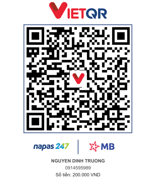 Mã QR chuyển khoản 200.000đ nhận bộ 20 mảnh đất Hòa Lạc