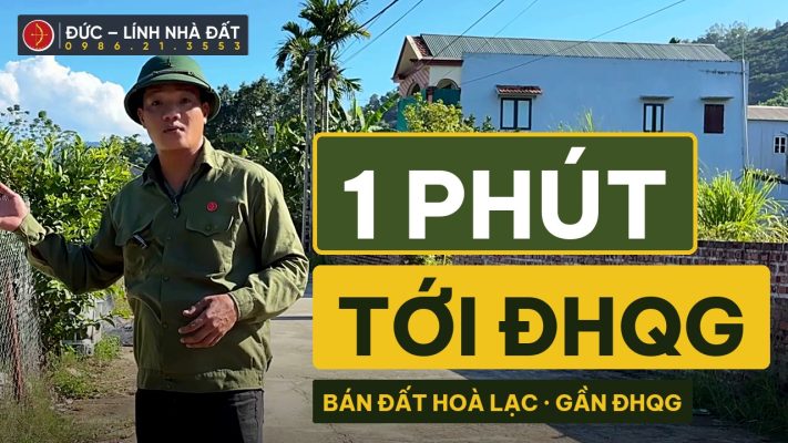 Bán đất Hòa Lạc gần Đại học Quốc gia: lô góc 756m² Đồng Chằm