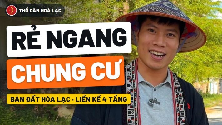 Ảnh bìa video Bán Đất Hòa Lạc: Liền Kề 4 Tầng KĐT Thiên Mã Giá Ngang Chung Cư